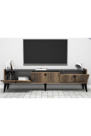 Meuble TV 3 abattants - 180 x 49 x 35 cm
