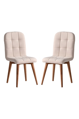 2 chaises - Pieds en bois de hêtre