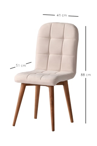 2 chaises - Pieds en bois de hêtre