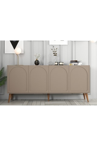 Buffet 4 portes - Pieds en sapin - 180 x 81 x 35 cm