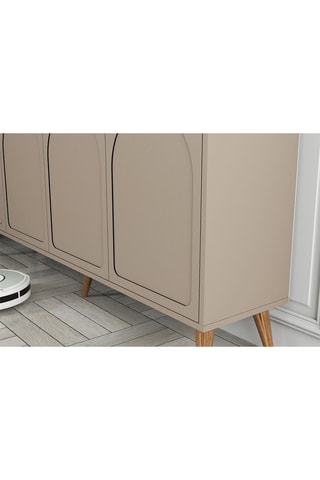 Buffet 4 portes - Pieds en sapin - 180 x 81 x 35 cm