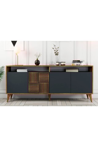 Buffet 4 portes - 180 x 35 x 78,6 cm