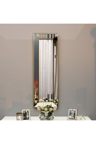 Miroir Carlos - 30 x 90 x 3,2 cm - Doré