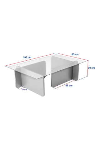 Table basse Flavio - 105 x 30 x 65 cm