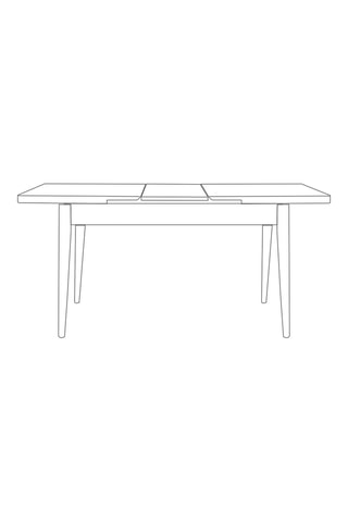 Table extensible Vina - 130/165 x 75 x 80 cm