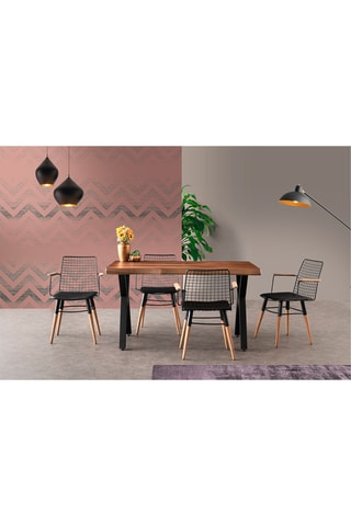 2 chaises Trend - Marron et noir