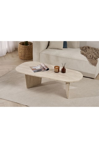 Table basse Ovalis - 130 x 40 x 65 cm