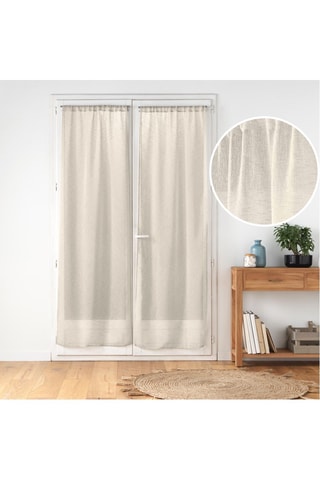 2 voilages Carlin - Ecru - 2 x 70 x 240 cm