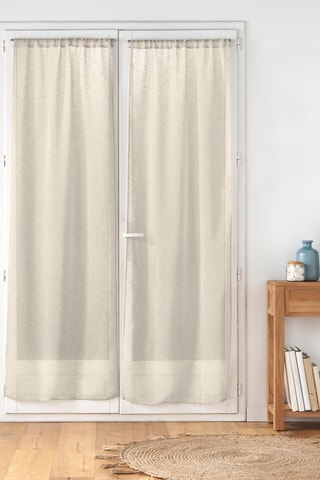 2 voilages Carlin - Ecru - 2 x 70 x 240 cm