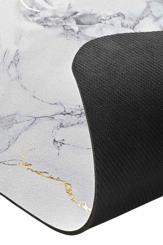 Tapis de bain Venor - Gris et blanc - 50 x 80 cm