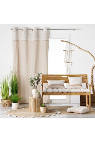 Rideau Bahina - Beige - 140 x 240 cm