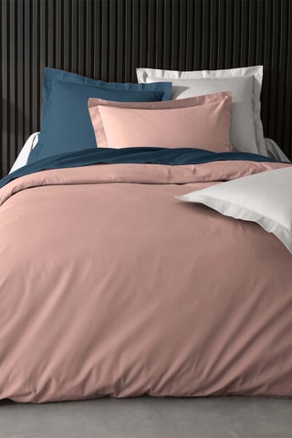 Housse de couette en percale de coton 78 fils/cm² Percaline - Rose