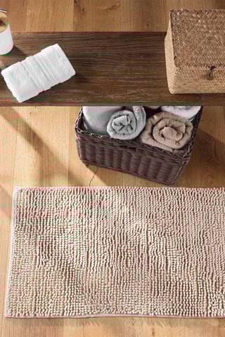 Tapis de bain Sweety - Taupe - 45 x 75 cm