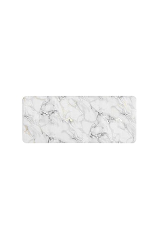 Tapis de bain Venor - Blanc et gris - 50 x 120 cm