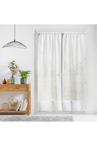 2 rideaux Haltona - Blanc - 70 x 200 cm