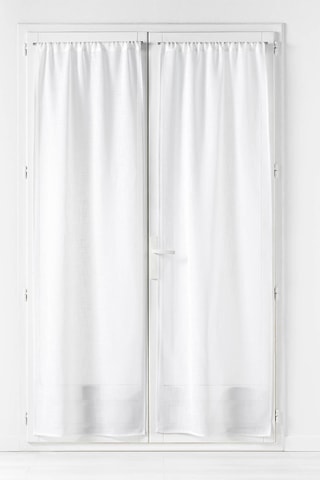 2 rideaux Haltona - Blanc - 70 x 240 cm