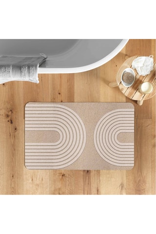 Tapis de bain Adriel - Naturel - 50 x 80 cm