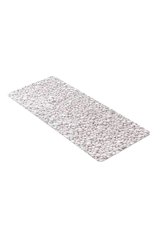 Tapis de bain Leandra - Gris - 50 x 120 cm