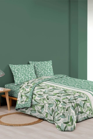 Parure de draps en coton 42 fils/cm² Eleonore - Vert