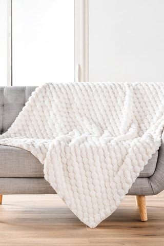 Plaid Frosty - 180 x 220 cm - Blanc
