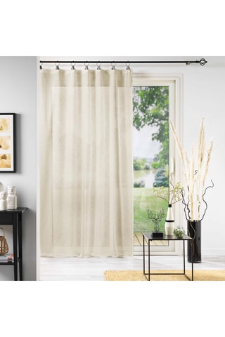 2 x voilage Linka - Crème - 140 x 240 cm