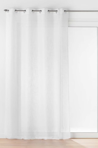 2 x Voilage Haltona - Blanc - 140 x 280 cm