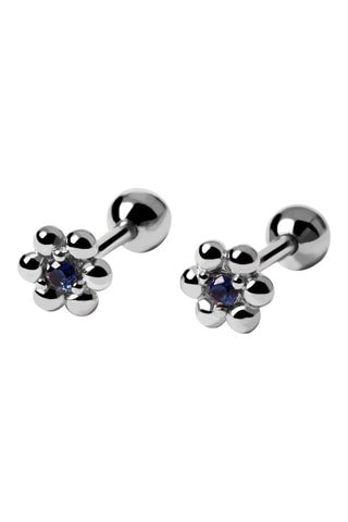 Puces Marguerite Silver Earrings Les Petites - Argent