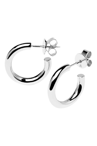 Demi-créoles Medium Cloud - Argent