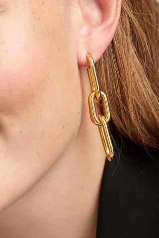Boucles d’oreilles Muze - Argent plaqué or jaune