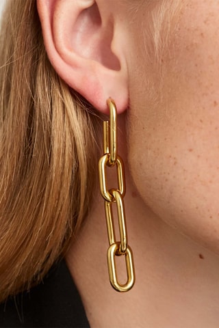 Boucles d’oreilles Muze - Argent plaqué or jaune