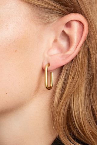 Boucles d’oreilles Muze - Argent plaqué or jaune