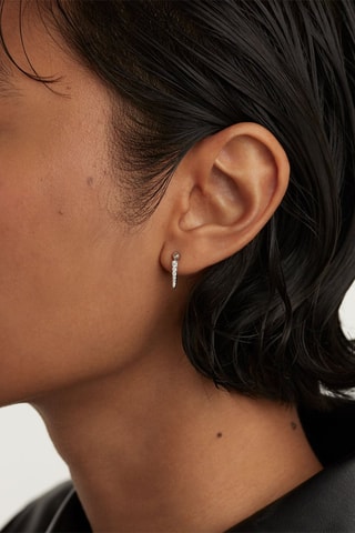 Boucles d'oreilles Vero - Argent et zircons cubiques