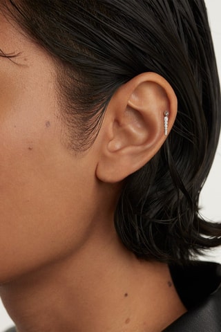 Boucles d'oreilles Vero - Argent et zircons cubiques