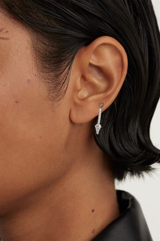 Boucles d'oreilles Super Vero - Argent et zircons cubiques