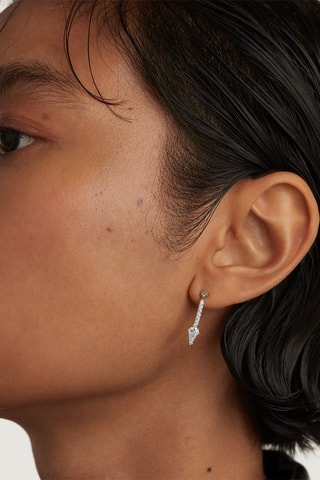 Boucles d'oreilles Super Vero - Argent et zircons cubiques