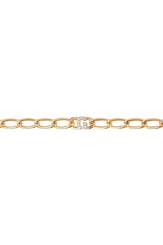 Gourmette G - Argent plaqué or jaune