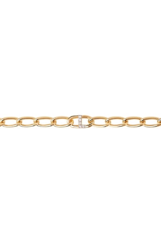 Gourmette L - Argent plaqué or jaune