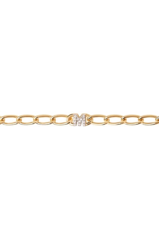 Gourmette M - Argent plaqué or jaune