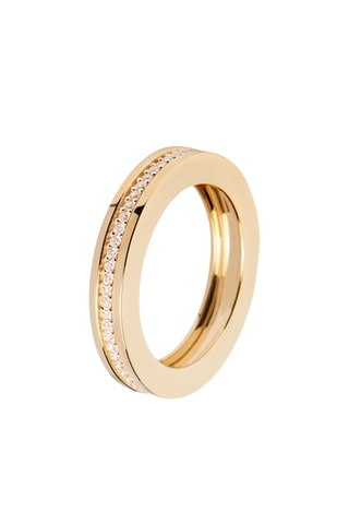 Bague Infinity Ring Essentials  Argent plaqué or jaune et zircons