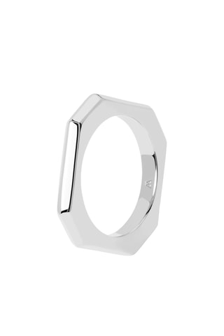 Bague Signature Link Silver Ring The Chain -  Argent