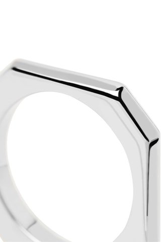 Bague Signature Link Silver Ring The Chain -  Argent
