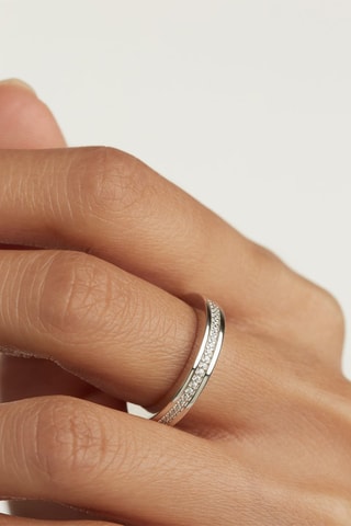 Bague Infinity Silver Ring Essentials  Argent et zircons