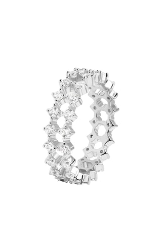 Bague Slim Dumbo Silver Ring Essentials - Argent et zircons