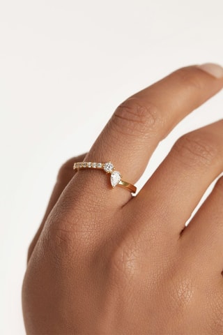 Bague Ava - Argent plaqué or jaune
