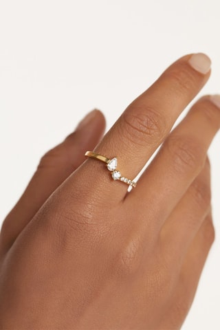 Bague Ava - Argent plaqué or jaune