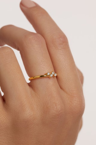 Bague Quatre - Argent plaqué or jaune