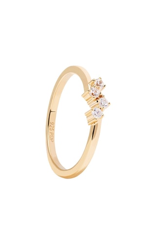 Bague Quatre - Argent plaqué or jaune