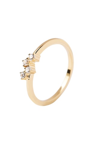 Bague Quatre - Argent plaqué or jaune