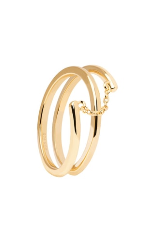 Bague Giro - Argent plaqué or jaune