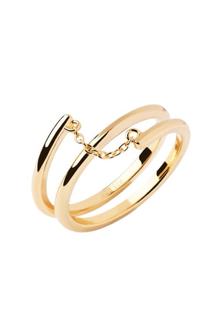 Bague Giro - Argent plaqué or jaune